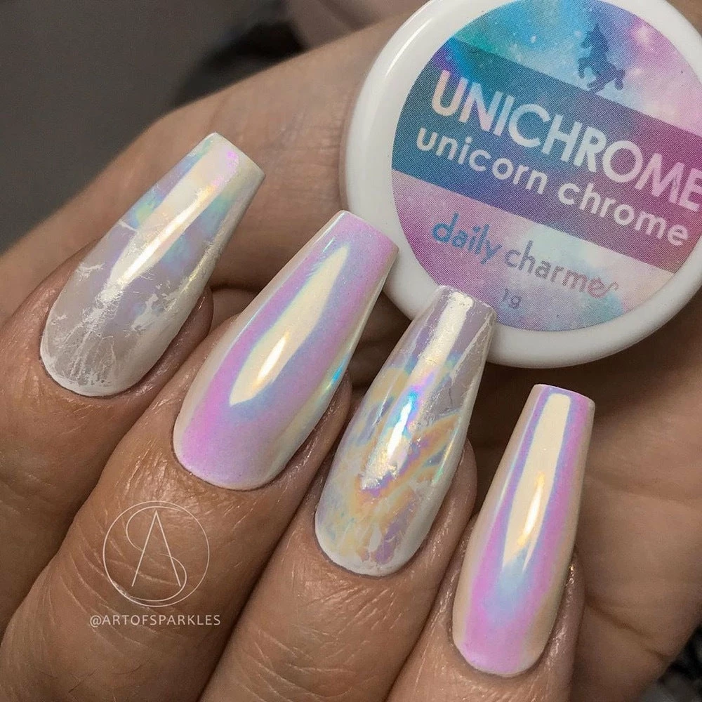 1688 - MuJia Nail Art Foil Box / 10 Designs / Iridescent 2 1688 - MuJia Nail Art Foil Box / 10 Designs / Iridescent