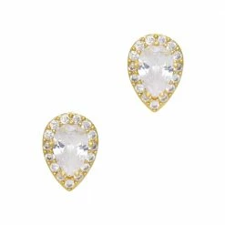 Daily Charme Large Crystal Drop / Zircon Charm / Gold