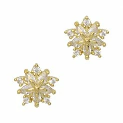 Daily Charme Crystal Bloom / Zircon Charm / Gold