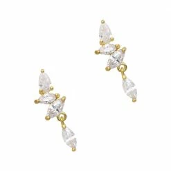 Daily Charme Crystal Chain Dangle/ Zircon Charm / Gold