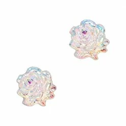 John F Allen & Son Preciosa Glass Gem / Rose Flatback / Crystal AB