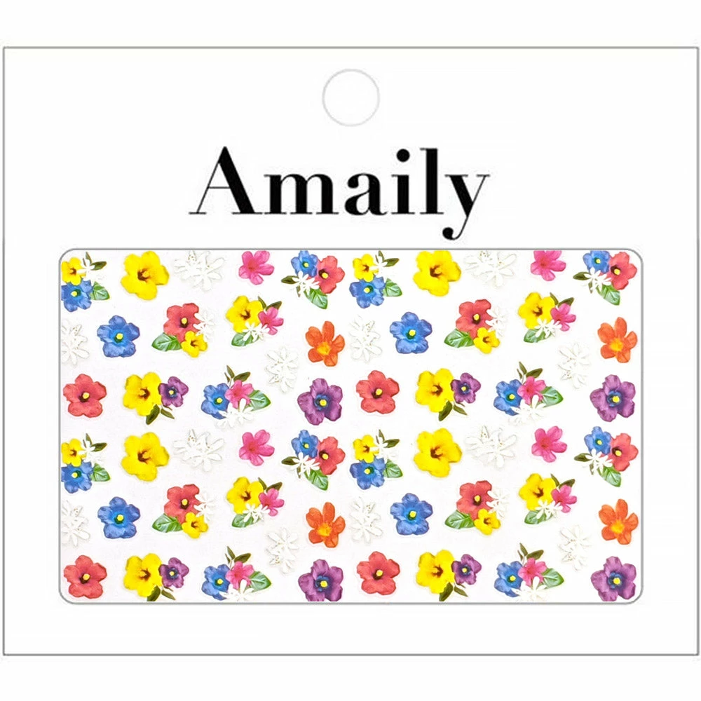 Nail Partner Amaily Japanese Nail Art Sticker / Summer Flowers Summer Nails 1 Nail Partner Amaily Japanese Nail Art Sticker / Summer Flowers Summer Nails