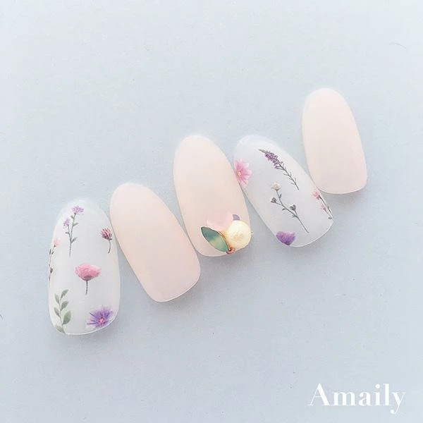 Nail Partner Amaily Japanese Nail Art Sticker / Flower Garden / Pastel Wedding Season 4 Nail Partner Amaily Japanese Nail Art Sticker / Flower Garden / Pastel Wedding Season