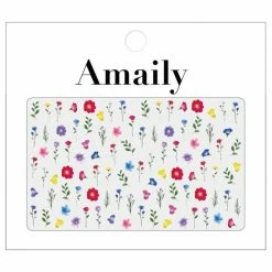 Nail Partner Amaily Japanese Nail Art Sticker / Flower Garden / Bright