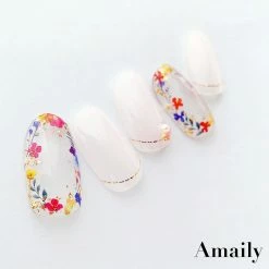 Nail Partner Amaily Japanese Nail Art Sticker / Pressed Flowers / Bright 7 Nail Partner Amaily Japanese Nail Art Sticker / Pressed Flowers / Bright