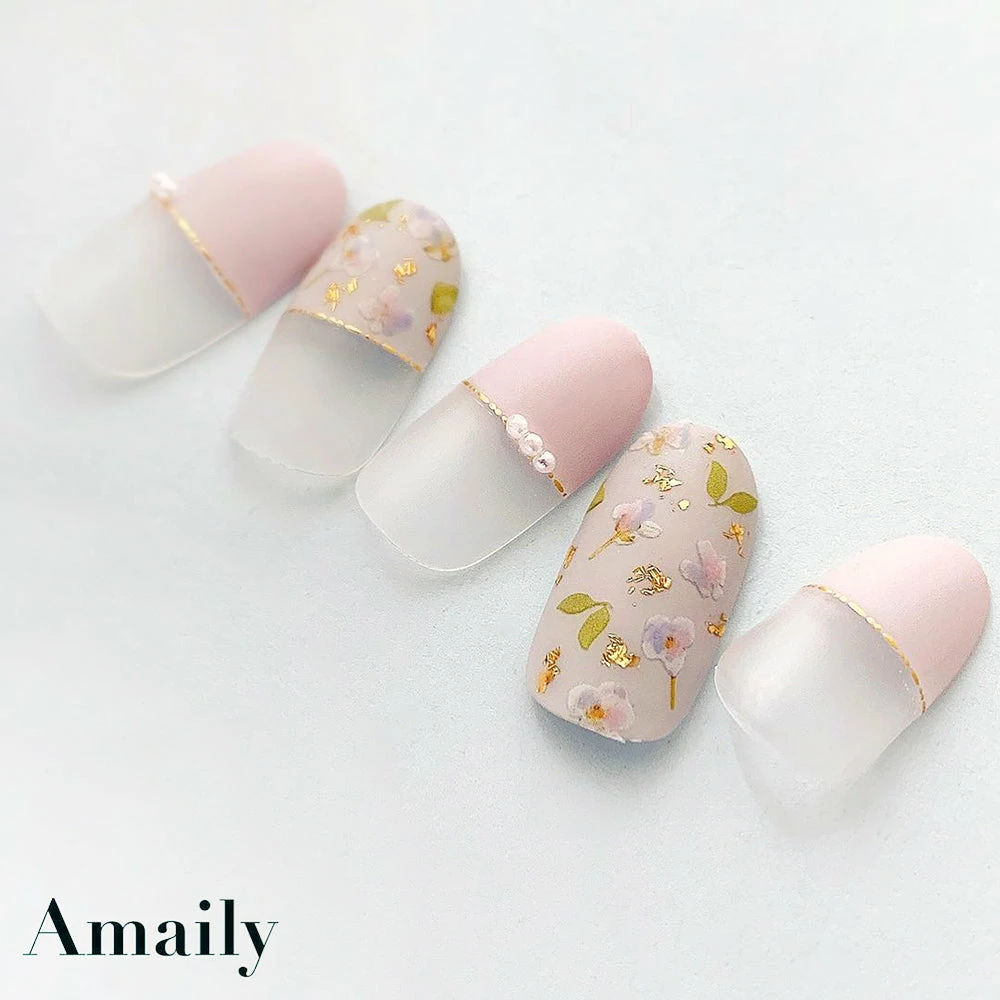 Nail Partner Amaily Japanese Nail Art Sticker / Pressed Flowers / White Wedding Season 3 Nail Partner Amaily Japanese Nail Art Sticker / Pressed Flowers / White Wedding Season