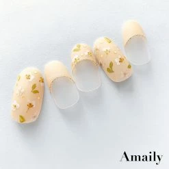 Nail Partner Amaily Japanese Nail Art Sticker / Pressed Flowers / White Wedding Season