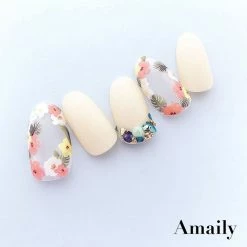 Nail Partner Summer Nails Amaily Japanese Nail Art Sticker / Tropical Flowers
