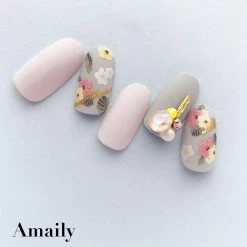 Nail Partner Summer Nails Amaily Japanese Nail Art Sticker / Tropical Flowers