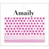Nail Partner Amaily Japanese Nail Art Sticker / Dot Pattern / Neon Pink Summer Nails