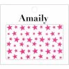 Nail Partner Summer Nails Amaily Japanese Nail Art Sticker / Stars / Neon Pink