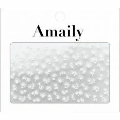 Nail Partner Amaily Japanese Nail Art Sticker / Petite Flower / White