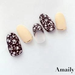 Nail Partner Amaily Japanese Nail Art Sticker / Petite Flower / White