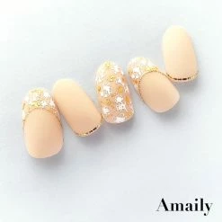 Nail Partner Amaily Japanese Nail Art Sticker / Petite Flower / White