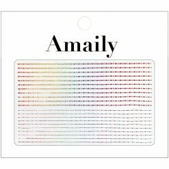 Nail Partner Amaily Japanese Nail Art Sticker / Decorative Lines / Rose Gold Holo