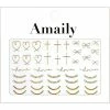 Nail Partner Amaily Japanese Nail Art Sticker / Wire Art / Gold