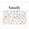 Nail Partner Amaily Japanese Nail Art Sticker / Embroidery Flowers / Colorful