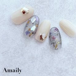 Nail Partner Amaily Japanese Nail Art Sticker / Flower Field