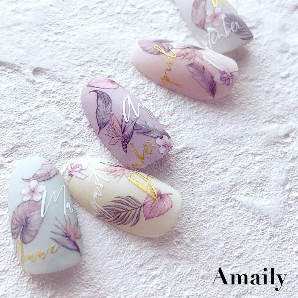 Nail Partner Amaily Japanese Nail Art Sticker / Tropical Retreat 5 Nail Partner Amaily Japanese Nail Art Sticker / Tropical Retreat