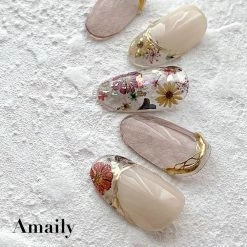 Nail Partner New Arrivals Amaily Japanese Nail Art Sticker / Pressed Blossom