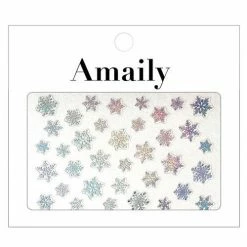 Nail Partner Amaily Japanese Nail Art Sticker / Snowflake / Holographic