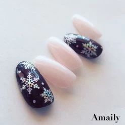 Nail Partner Amaily Japanese Nail Art Sticker / Snowflake / Holographic