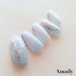 Nail Partner Amaily Japanese Nail Art Sticker / Snowflake / Holographic