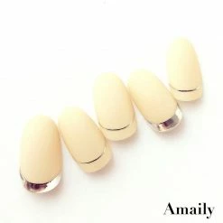 Nail Partner Amaily Japanese Nail Art Sticker / Fine Lines / Silver
