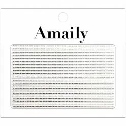 Nail Partner Amaily Japanese Nail Art Sticker / Decorative Lines / Silver