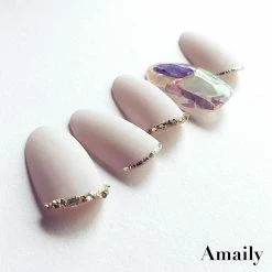 Nail Partner Amaily Japanese Nail Art Sticker / Decorative Lines / Silver