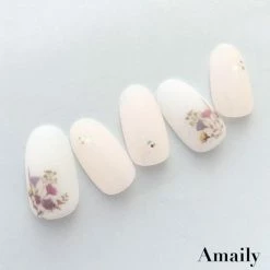 Nail Partner Amaily Japanese Nail Art Sticker / Dry Flowers