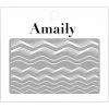 Nail Partner Amaily Japanese Nail Art Sticker / Waves / White