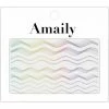 Nail Partner Amaily Japanese Nail Art Sticker / Waves / Holographic
