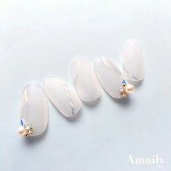 Nail Partner Amaily Japanese Nail Art Sticker / Waves / Holographic