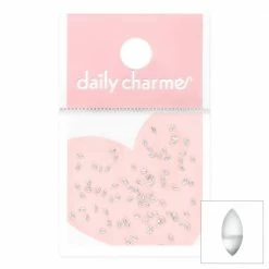 1688 - ShuYing Mini Marquise Stud / Silver Nail Art