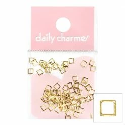 1688 - ShuYing Thin Square Frame / Gold Nail Art