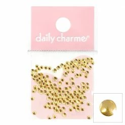 1688 - ShuYing Round Studs / Gold Nail Art