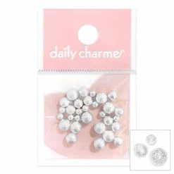 Julia Textured Metallic Round Beads / Silver