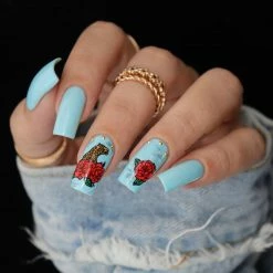 1688 - ShuYing Nail Art Ultra Mini Square Pyramid Stud / Gold