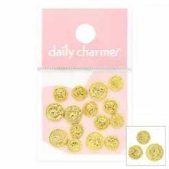 1688 - ShuYing Nail Art Treasure Coins Mix / Gold