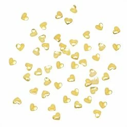1688 Heart 3MM Studs / Gold Nail Art