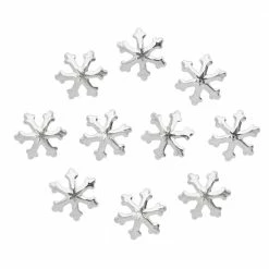 Julia Dollar Store Snowflake 5MM Studs / Silver