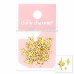 1688 - ShuYing Star Sparkles Studs Mix / Gold Nail Art