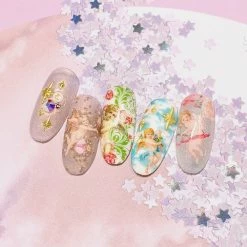 1688 - ShuYing Star Sparkles Studs Mix / Gold Nail Art