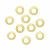 Julia Swirl Round Frames 5MM Studs / Gold Nail Art
