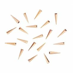 Julia Long Skinny Triangle Studs / Rose Gold Best Sellers