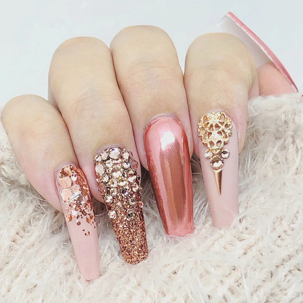 Julia Long Skinny Triangle Studs / Rose Gold Best Sellers 2 Julia Long Skinny Triangle Studs / Rose Gold Best Sellers