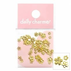 1688 - ShuYing Nail Art Cherry Blossom Studs Mix / Gold