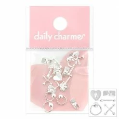 1688 - ShuYing Bondage Gears Mix / Silver Nail Art