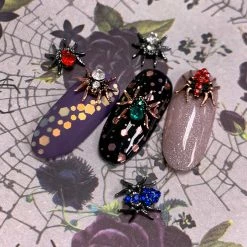 1688 Dazzling Spider Mix / Rose Gold Nail Art